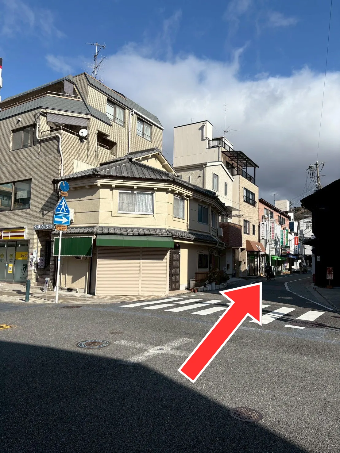 ストレッチアヴニール池田店への道順案内2