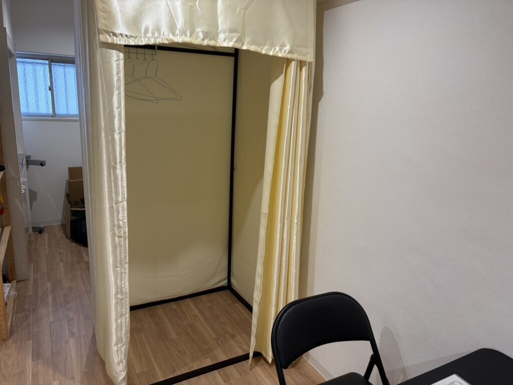 ストレッチアヴニール天王寺2号店の更衣室